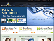 Tablet Screenshot of profitdevelopers.com
